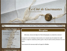 Tablet Screenshot of lecotedeguermantes.com